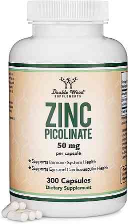 Піколінат цинку Double Wood Zinc Picolinate 50 mg 300 capsules Луцьк