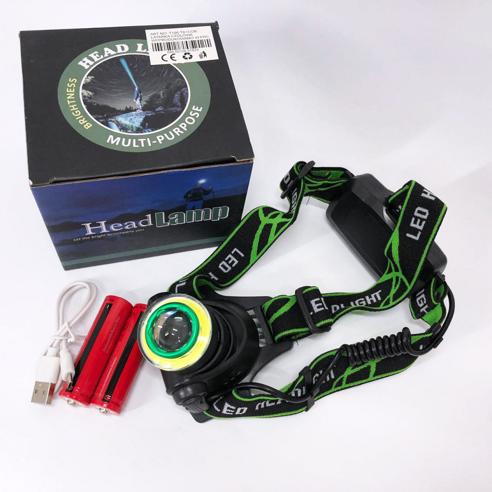 Головной фонарь с зарядным устройством, Фонарик налобный мощный, Яркий светодиодный мощный фонарь BU-35 Киев - изображение 8