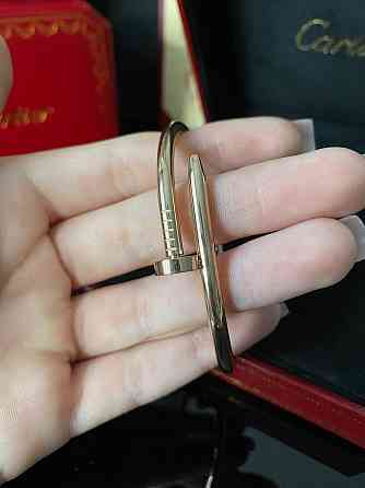Браслет Картье Гвоздь / Брендовый браслет позолота, люкс качество / в красивой подарочной упаковке Одесса