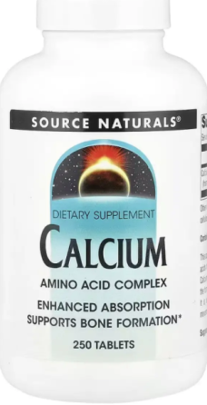 Кальцій хелатний Source Naturals Calcium 200мг 250 таб Київ