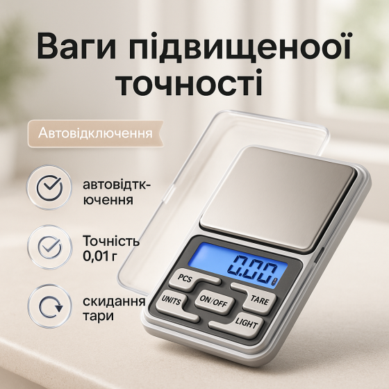 Ваги з дуже високою точністю 100г, Професійні ваги з високою точністю Високоточні IJ-17 Львів