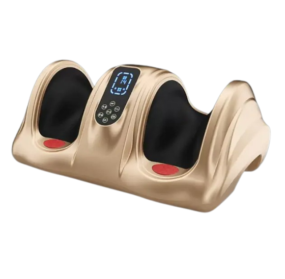 Масажер для ніг (роликовий, компресійний масаж, вібрація, прогрів) Benbo АМ-04 Золотистий Київ