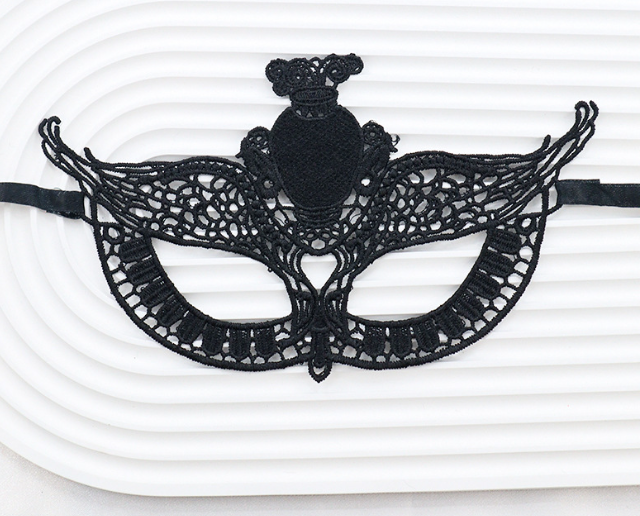 Маска на карнавал для обличчя унісекс one size чорний Київ - фото 1