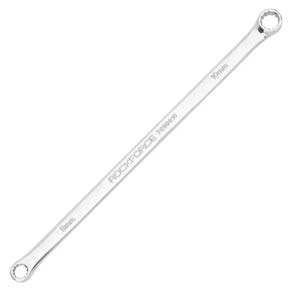 Ключ накидний екстра довгий 08x10мм ROCKFORCE RF-7600810 Одеса - фото 1
