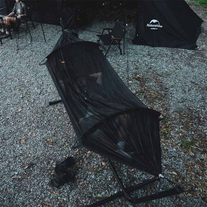 Гамак 3-в-1 з москітною сіткою Naturehike CNH22HJ001, 210T polyester, темно-зелений Киев - изображение 4