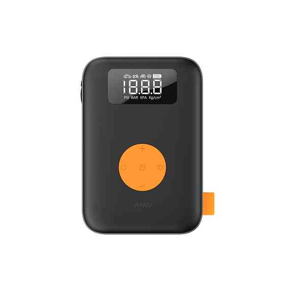 Автомобільний насос WIWU Portable Cordless Tire inflator Wi-Ai003 Black Одеса