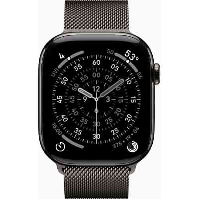 Смарт-часы Apple Watch Series 11 GPS + Cellular 46mm Slate Titanium Case with Slate Milanese Loop - M/L (MFD44RK/A) Винница