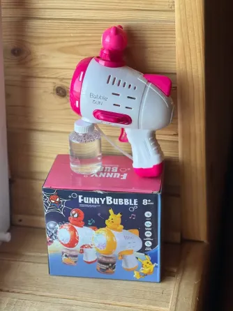 Пистолет детский автоматический пистолет пулемёт для мыльных пузырей Toy bubble gun AND 388-10 Коломыя