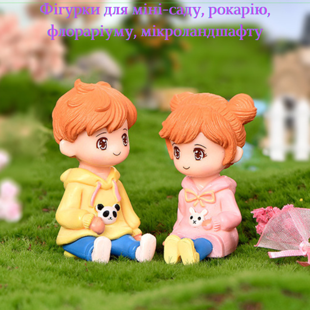 Фігурки дітей у толстовках 6.5 х 3.5 см Одеса - фото 2