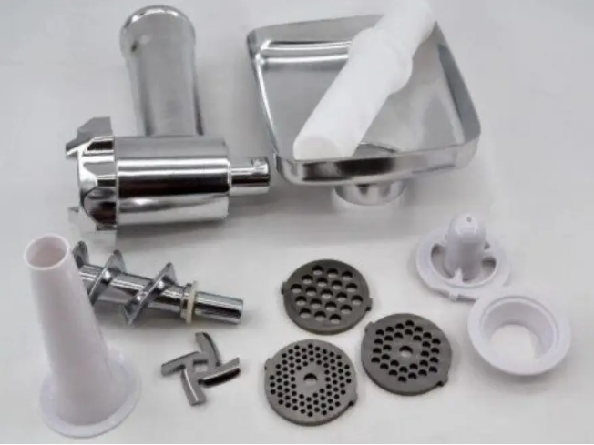 Електрична м’ясорубка DOMOTEC MS-2022 3000 Вт з реверсом, захистом, насадками для ковбас і кеббе Одеса - фото 5