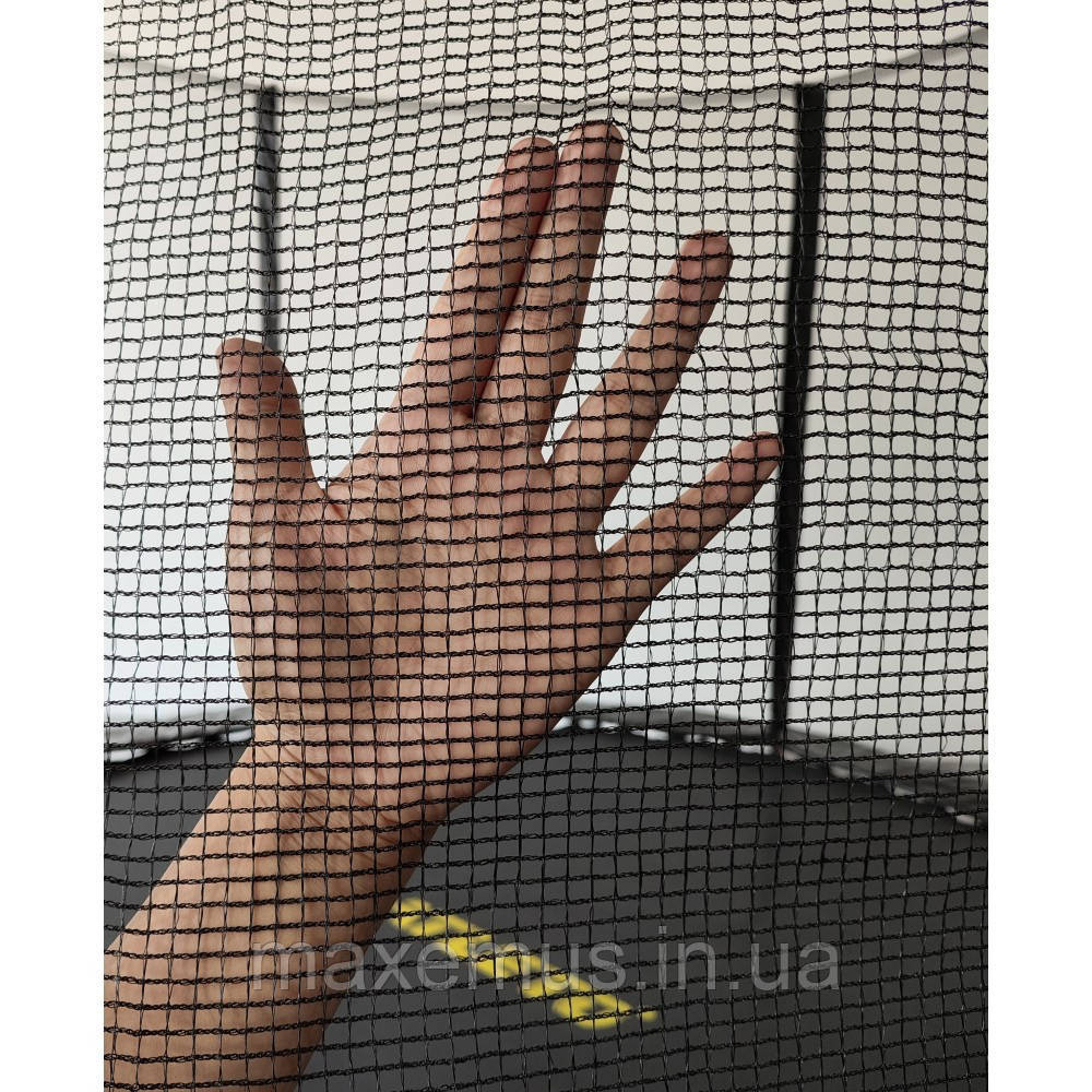 Батут с защитной сеткой и лестницей Atleto 312 см Black (до 150 кг) Черный + Подарок Мостиска - изображение 15