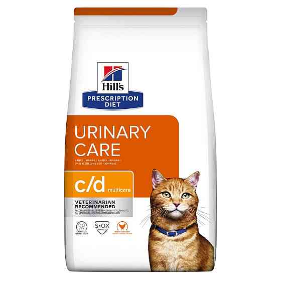 Лечебный корм для кошек Хиллс Hills PD Urinary Care c/d для растворения и уменьшения струвитных уролитов 1.5кг Винница