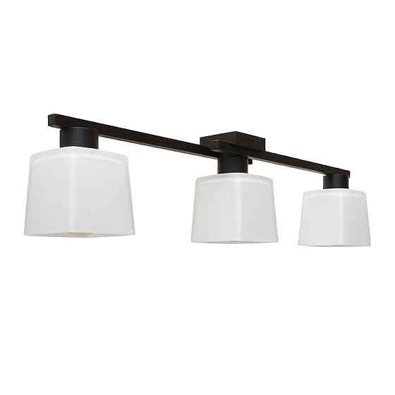 Люстра потолочная на три плафона MSK Electric Dublin под лампы Е27 черная NL 16610-3 BK Одесса