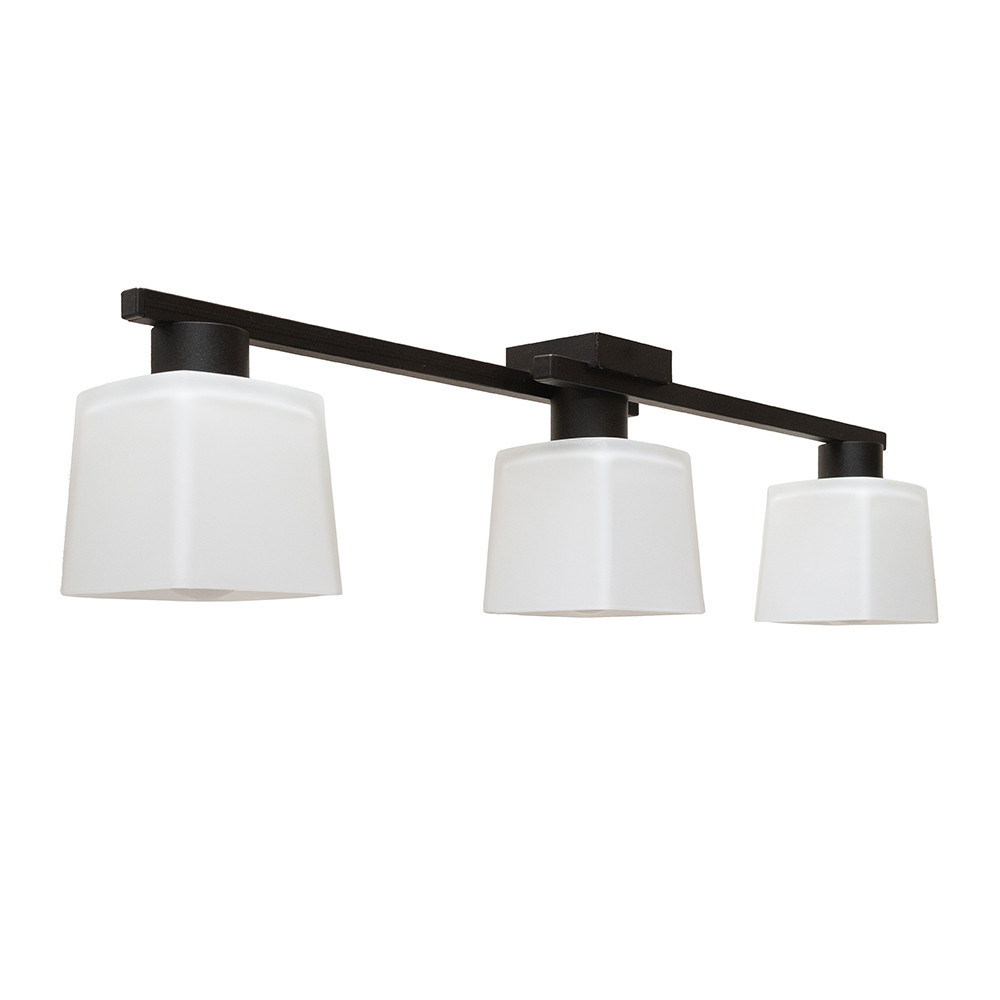 Люстра стельова на три плафони MSK Electric Dublin під лампи Е27 чорна NL 16610-3 BK Одеса - фото 3