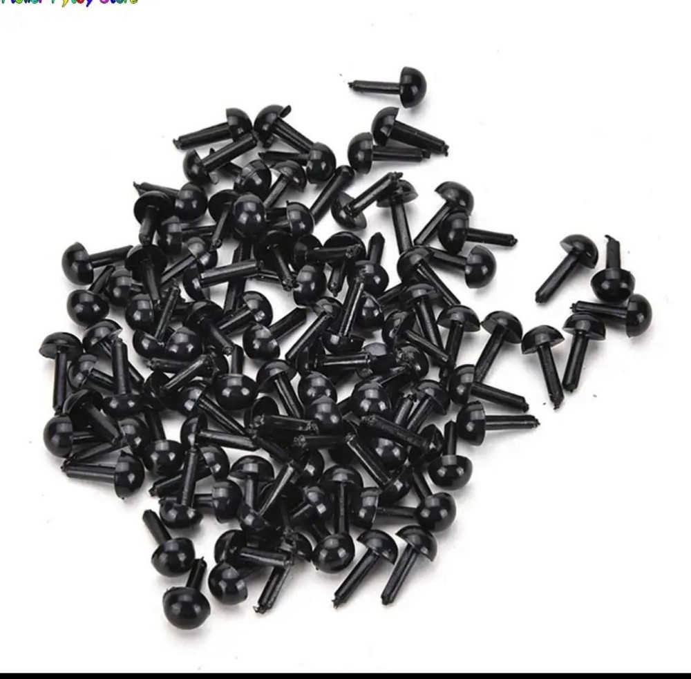 Глаза ДЛЯ ИГРУШЕК, ДИАМЕТР 4 ММ, ЦВЕТ ЧЕРНЫЙ Киев - изображение 1