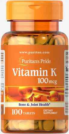 Вітамін К Puritan's Pride Vitamin K 100 мкг 100 таб Київ