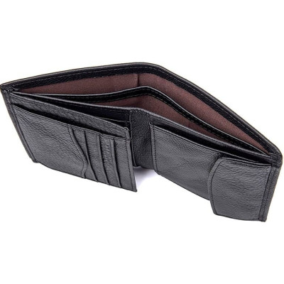 Кошелек Vintage Кожаный Черный (14598) Винница - изображение 12