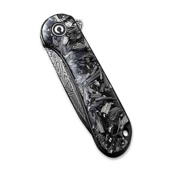 Ніж складаний кишеньковий Civivi Elementum, (7.5 см) Damascus / Carbon Fiber Київ