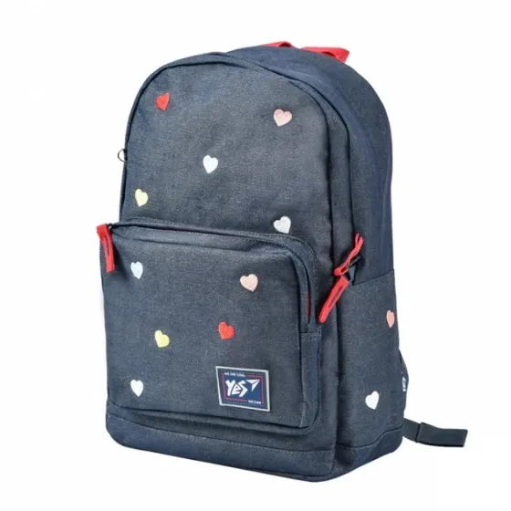 Рюкзак молодіжний "YES" 558279 T-67 "Hearts", синій, шт Київ