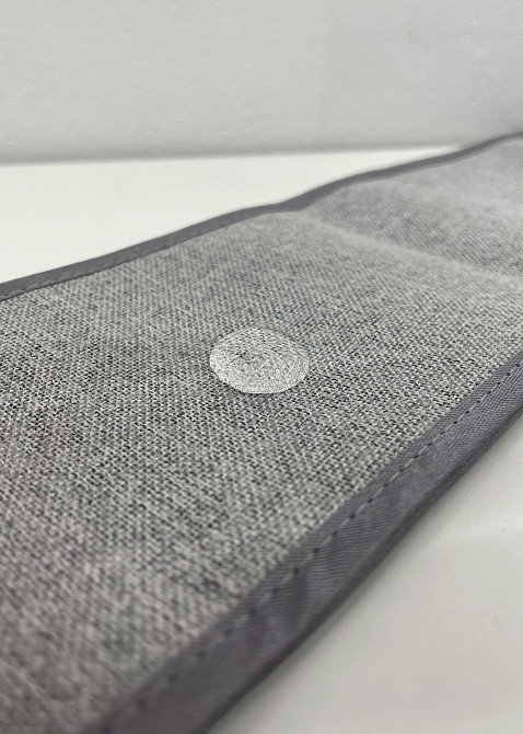 Комплект штор VR-Textil 100% блекаут ASHEN NIGHT 150х270 2шт і Тюль 400х270 1840ш-1153т світло-сірий з білим 71-087/3 Київ - фото 5