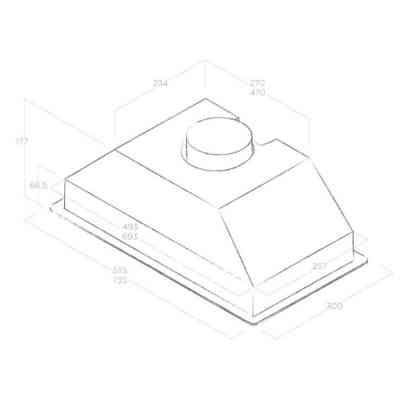 Вытяжка кухонная Elica CT17 S IX/A/72 Винница