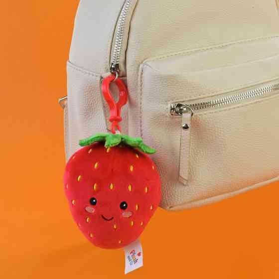 М'яка іграшка-брелок "Полуниця" PLC25086, розмір 10 см Вінниця