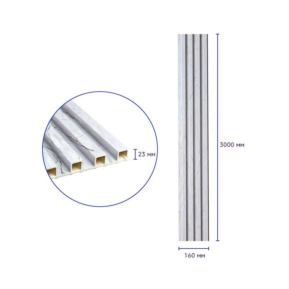 Декоративна мармурова стінова рейка Київ - фото 3