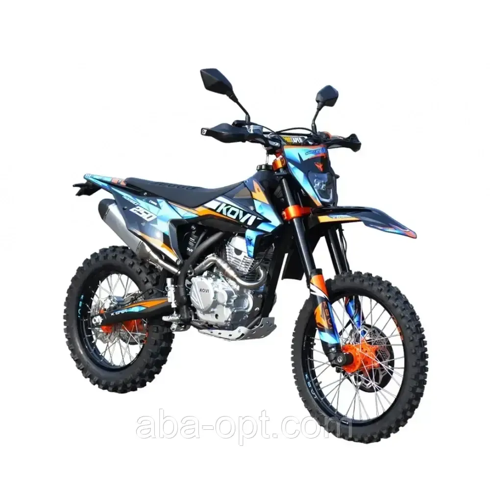 МОТОЦИКЛ Бензиновий Kovi 250 ADVANCE Крос Об'єм 249м3 шини 21'’/18''/16 купити в інтернет-магазині дешево Одеса - фото 1