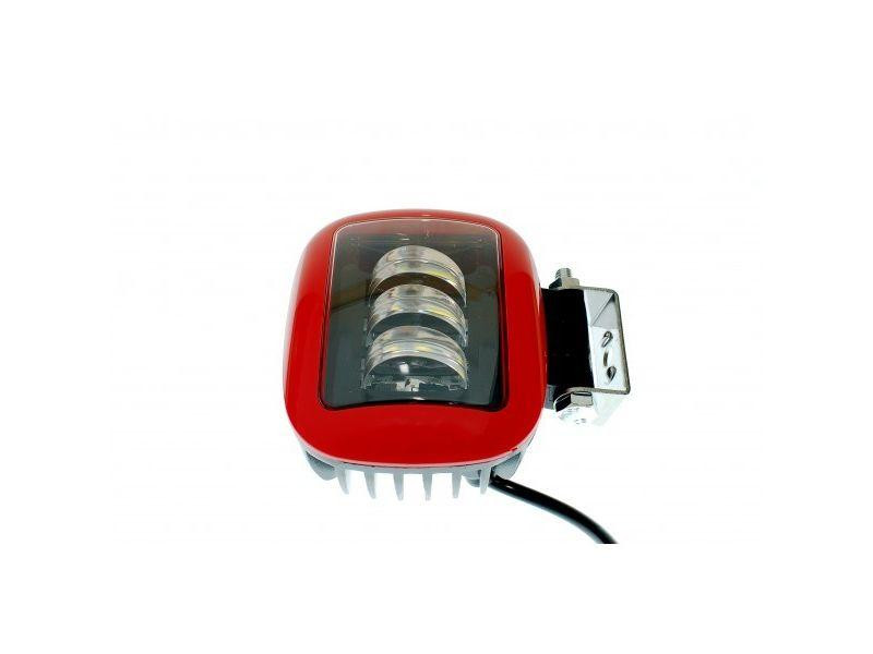 Світлодіодна фара AllLight 30W (A) 3chip spot 9-30V КВАДРАТНА (RED) Харків - фото 2