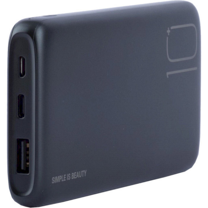 Портативний зовнішній акумулятор XO PR182 10000mAh (Чорний) Вінниця - фото 3
