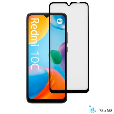 Скло захисне 2E Xiaomi Redmi 10C 2.5D FCFG black (2E-MI-10C-SMFCFG-BB) Вінниця - фото 1