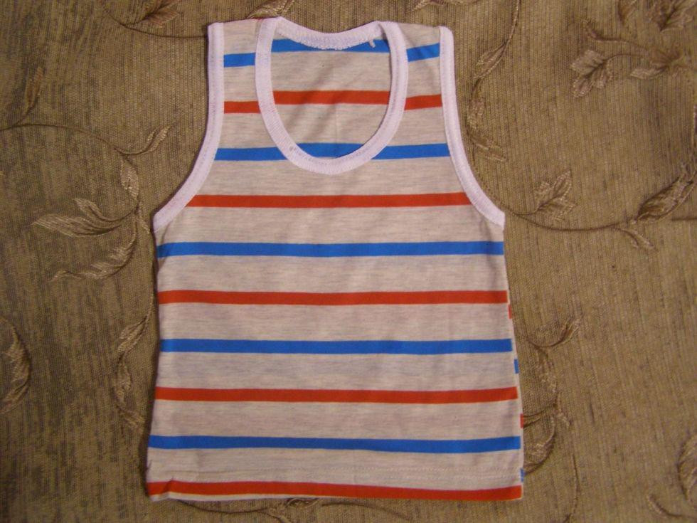 Майка детская в полоску 90 см разноцветный Киев - изображение 1