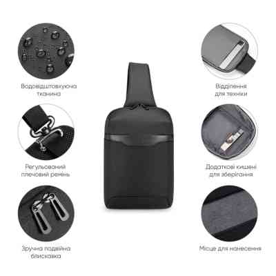 Рюкзак для ноутбука Porto 10" RNC-4045 Black (RNC-4045BK) Винница