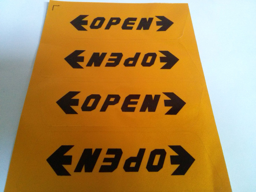 Наклейки на двері авто Open світловідбивна Київ - фото 8