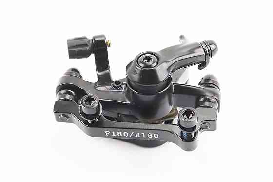 Гальмівний супорт задній (F180/R160мм), чорний DB-06 Киев