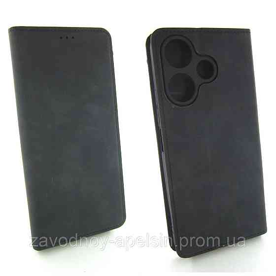 Чохол-книжка Xiaomi Redmi 13 Захист камери (чорний) Одеса