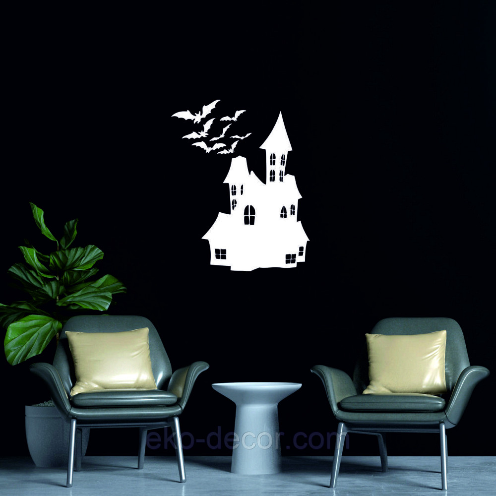 Декоративне настінне Панно «Замок», Декор на стіну 50*38 см, Білий Київ - фото 6