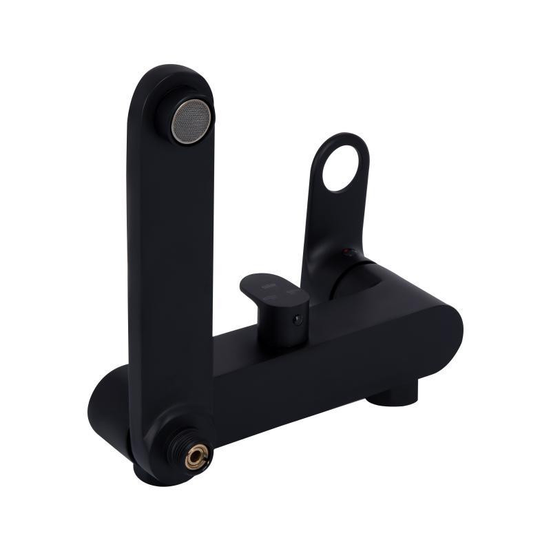 Душевая система для душа Qtap Jay на три потребителя (с изливом) QTJAY111BLM45549 Black Matt, латунь Харьков - изображение 6