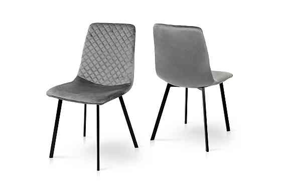 Стілець Некст, чорний/велюр сірий Київ