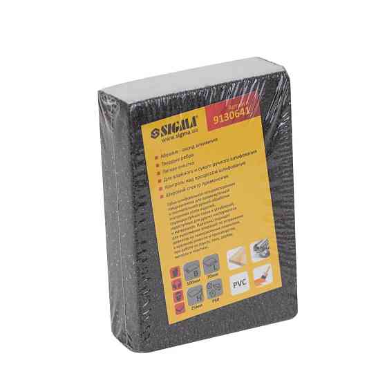 Sigma Губка шлифовальная четырехсторонняя 100×70×25мм P60 SIGMA (9130641) Киев