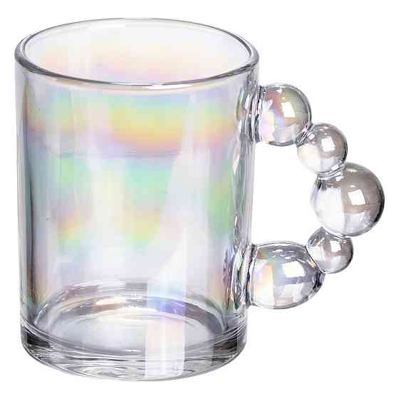 Набір чашок 6 шт для чаю та кави по 350 (мл) кружки скляні rainbow HP-19-ZD-4 Коломия
