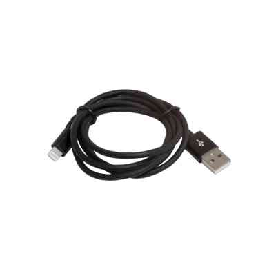 Дата кабель USB 2.0 AM to Lightning 1.0m 2.4A black Patron (CAB-PN-LIGHT-1M-B) Винница