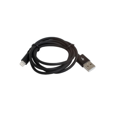 Дата кабель USB 2.0 AM to Lightning 1.0m 2.4A black Patron (CAB-PN-LIGHT-1M-B) Винница - изображение 1