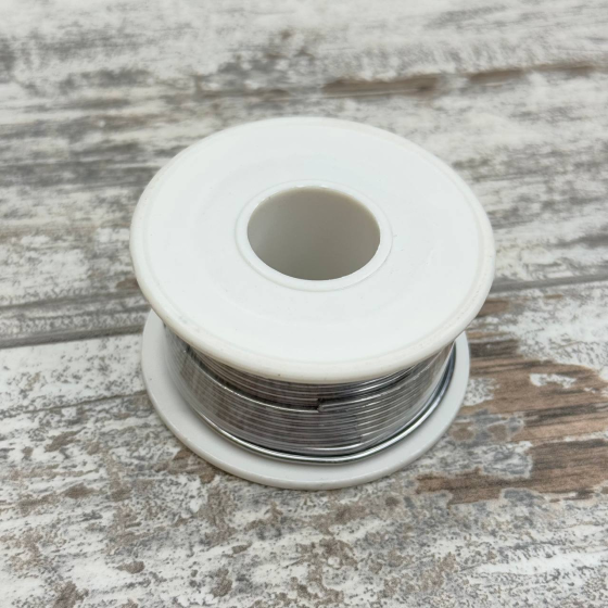 Паяльний припій ПОС-63 з флюсом 1.5 мм, котушка 100 г, JINHU, високоякісний Київ