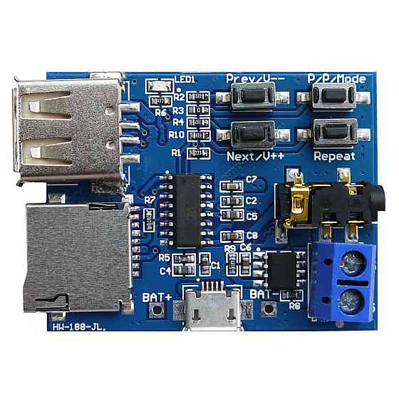 USB MicroSD TF MP3 модуль програвач 3.7-5.5В Полтава