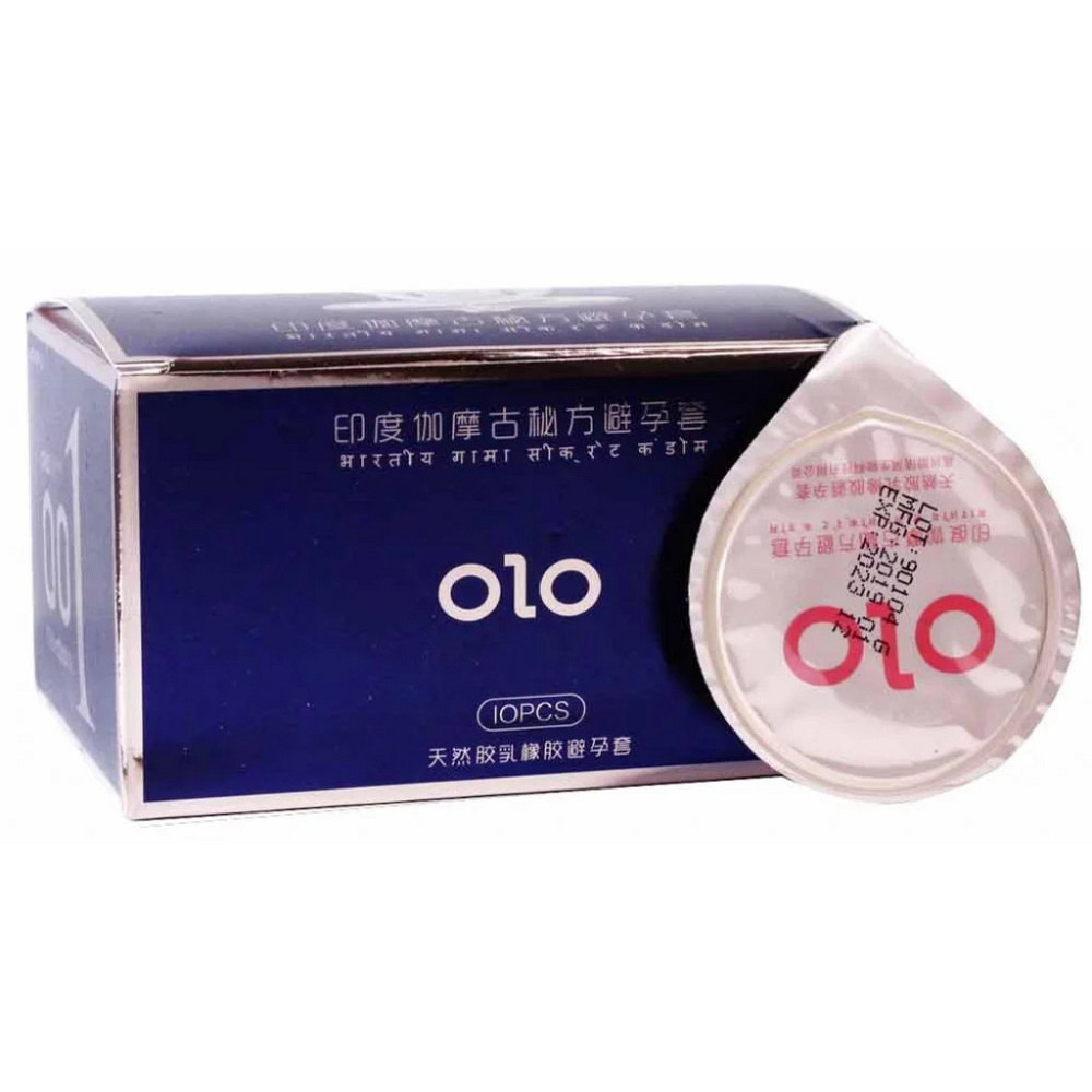 Презервативи Olo BLUE Budda 10шт ультратонкі, гіалуронова пролонгуюча змазка Sex Aura Київ - фото 5