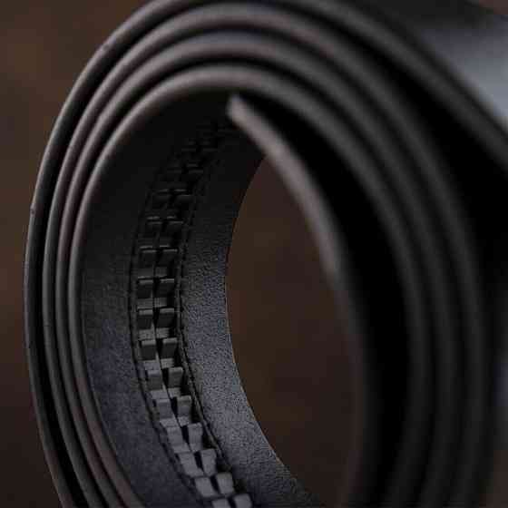 Ремень мужской c затемненным матовым металлом Vintage 20267 Черный Киев