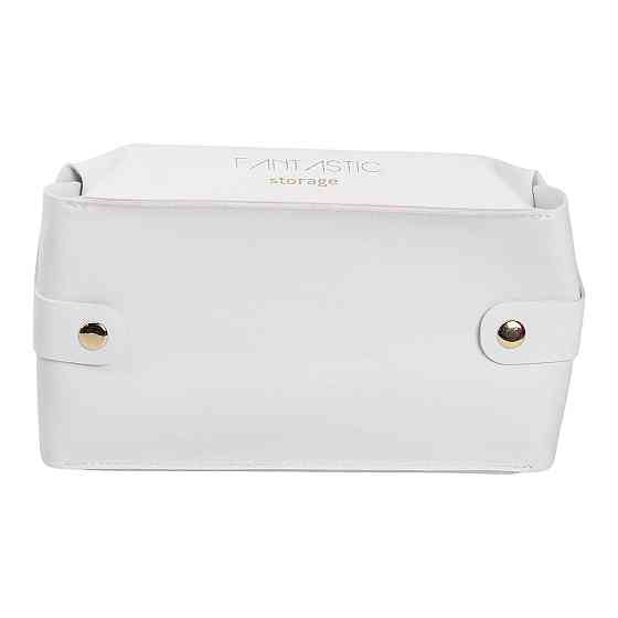 Салфетница из эко кожи 21х12х8 см контейнер для салфеток в автомобиль Белый HP-3-210W Киев