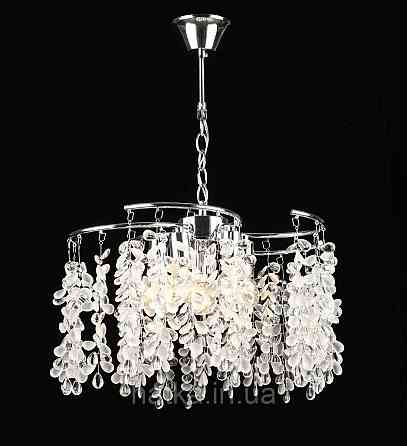 Люстра підвісна кришталева S2493/5, Хром Київ