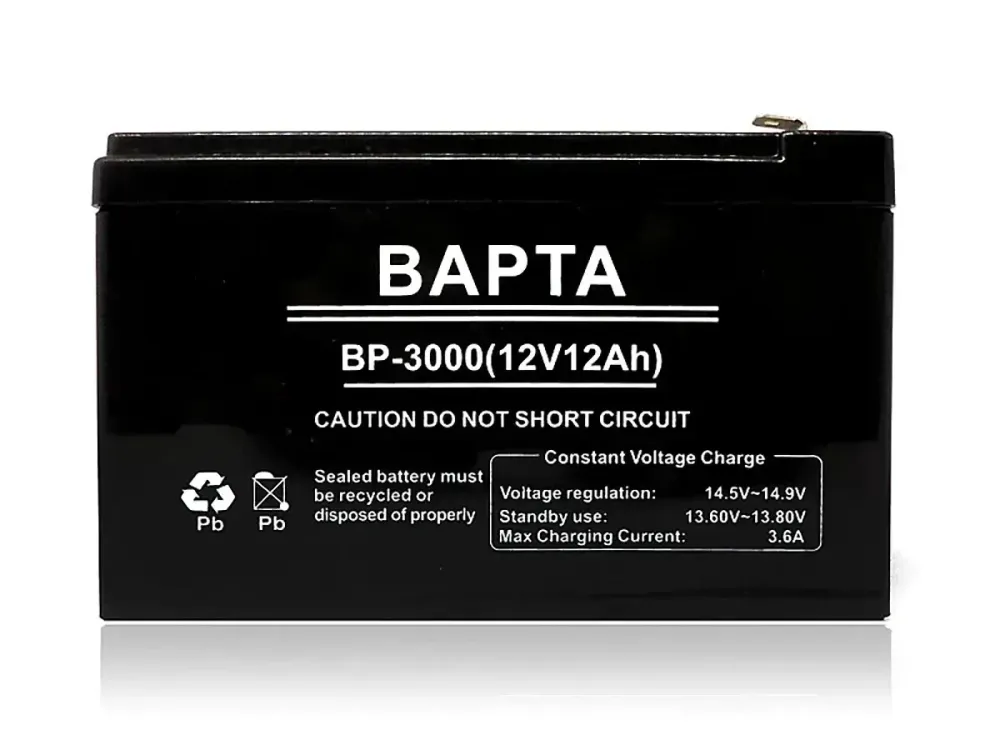 Аккумулятор BAPTA BP-3000 12В 12Ач (155×98×99 мм) для ИБП, охраны, касс, весов и автономных систем Одесса - изображение 2